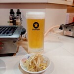 焼肉一番 - 生ビールとお通し