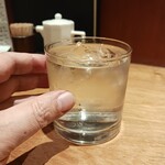 酒亭 ぷくぷく - 麦焼酎ロック