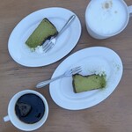 ASAGE CAFE - 抹茶のバスクチーズケーキ