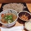 Tsukesoba Ebisushodai - 豚ごぼうつけそば切り930円、そば大盛+150円