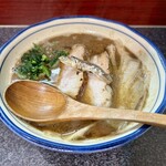 烈志笑魚油 麺香房 三く - 2024.4.27  かけ（並）