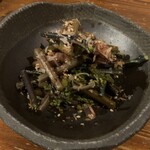 白雪 - わらびとホタルイカのおひたし