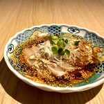 Torikichi "Raw" Saliva-dripping Chicken - Eat with our original homemade chili oil
