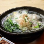 懐石料理 桝田 - 蛤とホタルイカの鍋