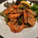 Coriander garlic shrimp