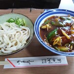 山田屋 - うどんころ（A、小盛)とかつカレー丼