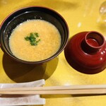 鮨いわもと - 入り玉子の味噌汁