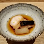 Sushi Yamasaki - 鯛白子と焼葱