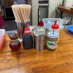 一九ラーメン  - 卓上キャスト 柚子胡椒あり