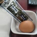 四日市ヒモノ食堂 - 生卵と味付け海苔
