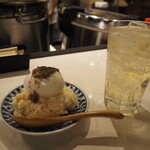 カレーショップ いなくら - アンチョビポテトサラダ ＆ ハイボール