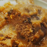 カレーショップ いなくら - 〆でちょこっとカレー ハンバーグトッピング