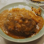 カレーショップ いなくら - 〆でちょこっとカレー ハンバーグトッピング