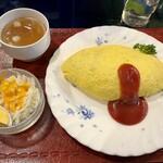 喫茶 水鯨 - オムライスランチ