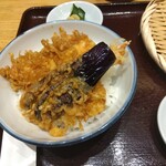 㐂道庵 - 天丼セット  1060円