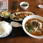 中華料理光竜 - 料理写真:揚げ鶏のネギソース定食¥900
坦々麺¥850