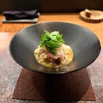 レストラン・カワサキ - ♦猪のリゾット：イノシシの肉の力強い旨味を存分に堪能できます