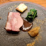 レストラン・カワサキ - ♦カモ肉のロースト 柔らかくてとってもジューシー♬