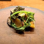 レストラン・カワサキ - ♦蒸野菜：野菜本来の旨味が凝縮していて、素材本来の旨みが素晴しい