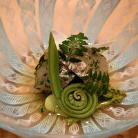 伯雲 - 徳島の鰈のヅケ　木の芽和え