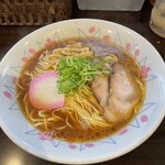 のりや食堂 - Ａセット　中華そば＋半チャーハン
            麺硬め