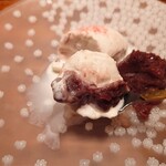 伯雲 - 塩桜のアイスとアンコ、新潟の越後姫