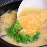 Za Torijirou - 【とり雑炊】　阿波尾鶏スープベースにしております！コトコト
      とじっくり煮込み、美味しさを十分に引き出して
      熱々のでふぅふぅ召し上がって頂きたい
      