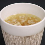 Za Torijirou - 【とりスープ】　阿波尾鶏のスープとかつおダシのダブルスープ。白葱ととり皮も頂きつつ、スープの香りと味を楽しんで頂きたいです！
      