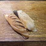 Tsukiji Sushichou - 左：のどぐろ　右：銀だら