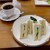 ブルーウッド - 料理写真:　　Ａsetモーニング　ポテサラサンド　　　　　　　コーヒー400円