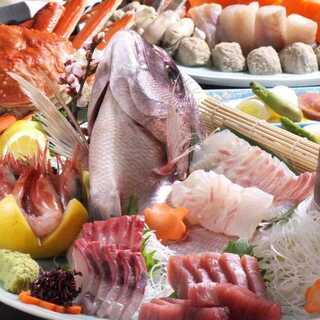 A special restaurant where you can enjoy carefully selected fresh fish