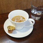 キッチン ブルー グローブ - ホワイトコーヒーにします