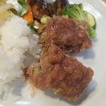 キッチン ブルー グローブ - 今日のソースほ固め、コッテリしています