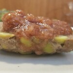 キッチン ブルー グローブ - 横から、少し大きめのテリーヌ！、いつもありがとう