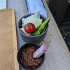 Kushi Katsu Ando Wain Wabi Yaraku Chuutei - 生野菜/味噌が最高！