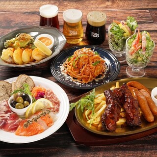 All-you-can-drink plan ☆ 7 types of beer, 12 types of beer and popular Western Cuisine ♪