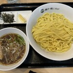 麺や 穂ころび - 中華つけ麺（黒、大盛り）