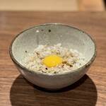 薪鳥新神戸 - 土鍋鶏そぼろご飯 卵