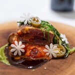 Maison DIA Mizuguchi - 2024.5 牛フィレ肉のアンチョビオリーブペースト詰めて揚げ焼き ポルトソース