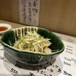 モツの朝立ち - せんまい刺　塩　　歯応え旨し！