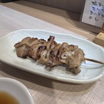 モツの朝立ち - シロ　　タレ付き　旨し！