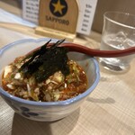 モツの朝立ち - 韓式冷やっこ　　自家製豆腐でサッパリ旨し