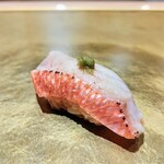 Ikebukuro Sushi Fukuju - ・金目鯛の炙り　柚子胡椒