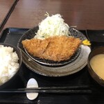 とんかつ瓢 - ロースかつ定食(1,380円)