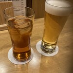 Haruna - ウーロン杯と生ビール