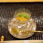 みつき - 冷製　雲丹と涙豆と潤菜