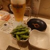 Kushizen - 生ビール、枝豆