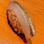 鮨 さかい - サヨリの塩〆