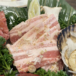 焼肉つかさ苑 - 豚薔薇　　byまみこまみこ