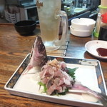 アジのたたき、酎ハイ　2014.03